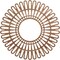 Ekena Millwork Cornelius Wood Fretwork Pierced Ceiling Medallion, Walnut, 28"OD x 10 3/8"ID x 3/8"T CMWP28X0375CRWA - alternate 1